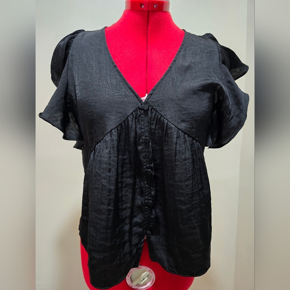 Chic Black Women's Blouse
